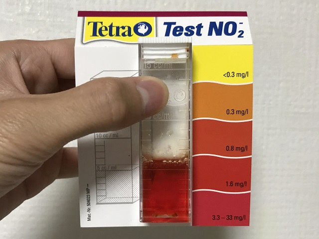 高濃度の亜硝酸を示す測定キット