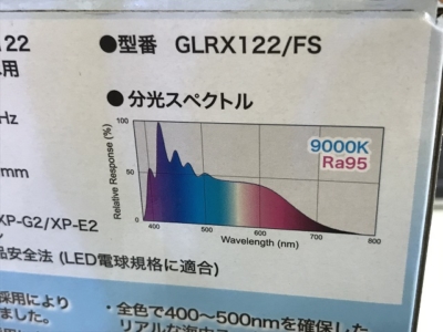 グラッシーレディオRX122フレッシュのスペクトル