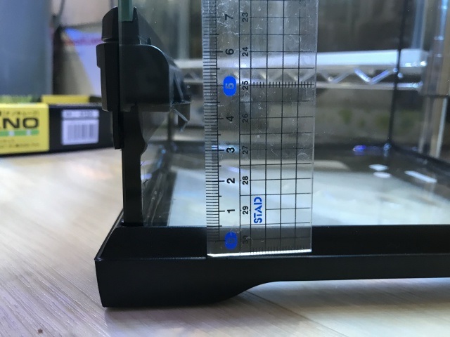 グラステラリウムの水張り可能な深さ